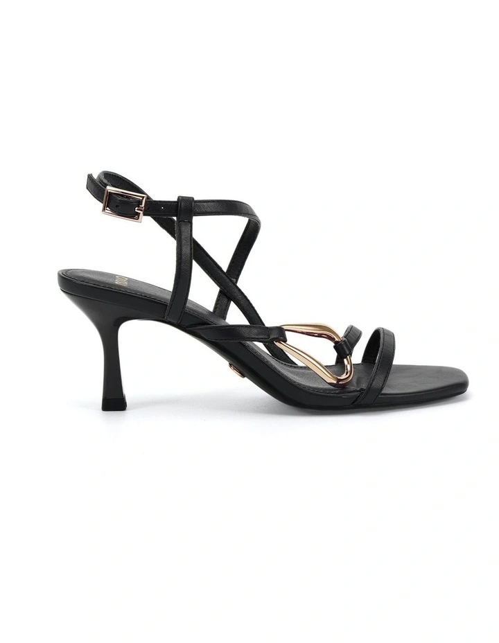 Morena Stiletto Heel Sandal in Black image 1