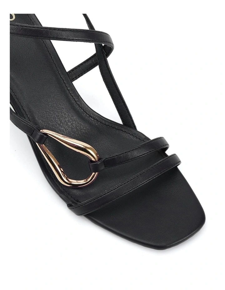 Morena Stiletto Heel Sandal in Black image 4