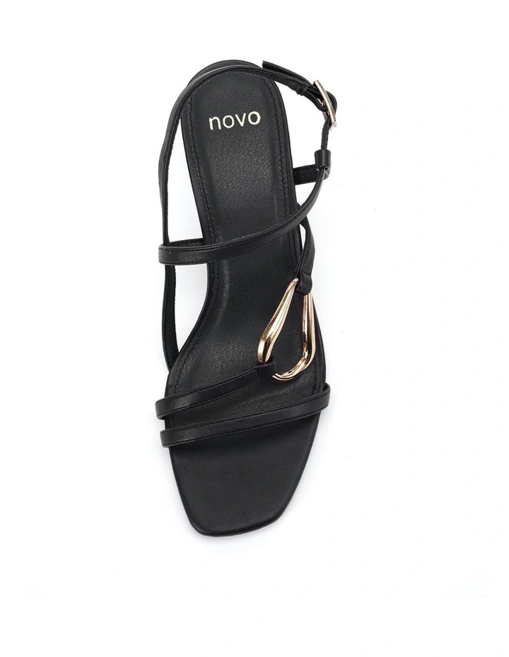 Morena Stiletto Heel Sandal in Black image 5