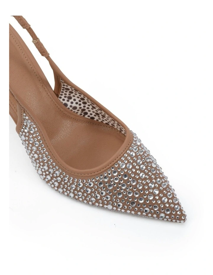 Petronilla Pointed Toe Shoe in Brown image 4