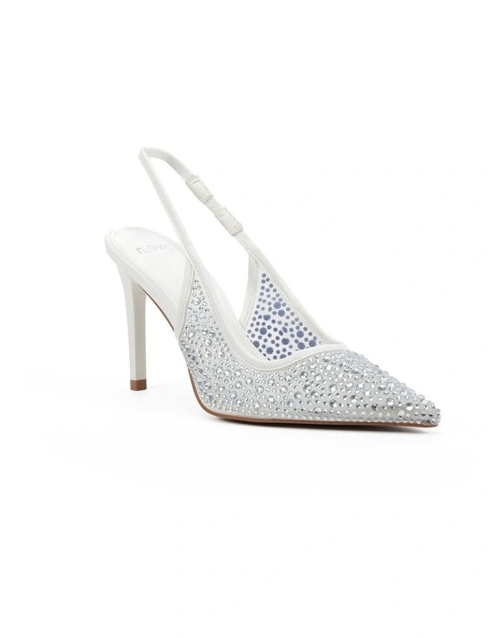 Petronilla Pointed Toe Shoe in White image 2