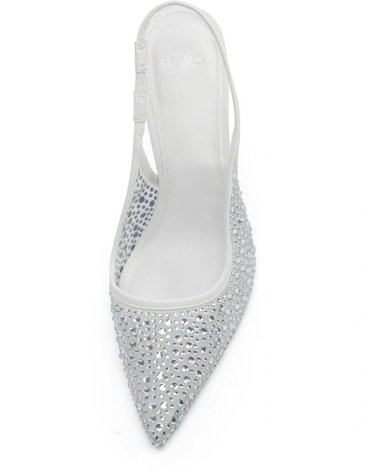 Petronilla Pointed Toe Shoe in White image 5