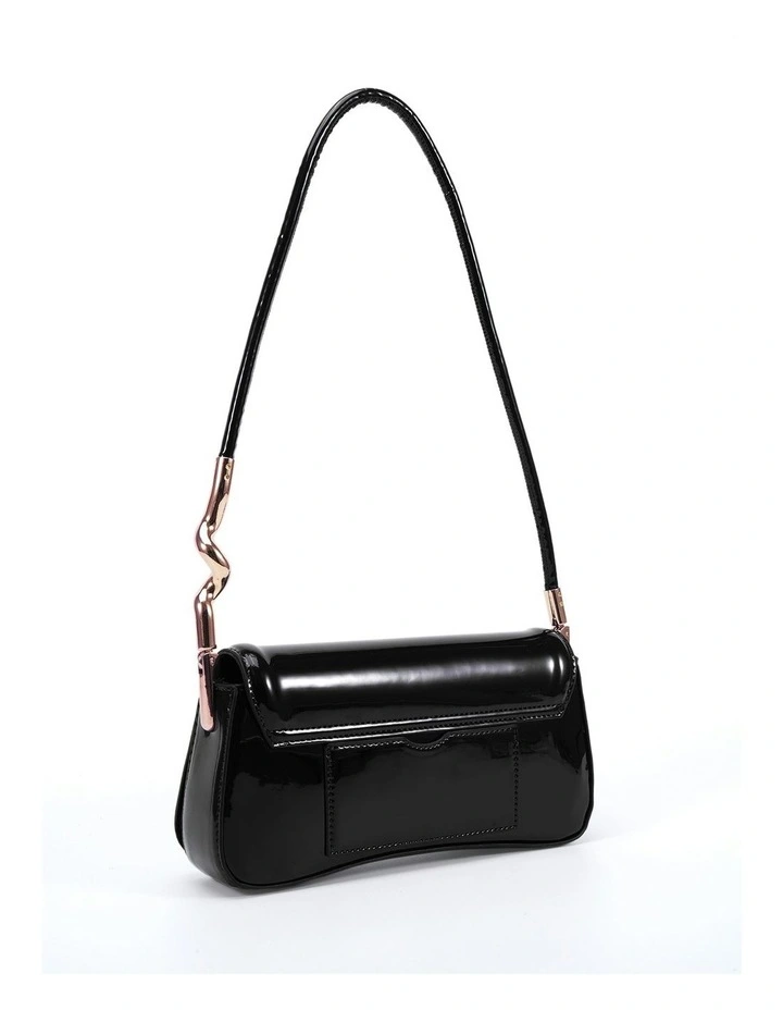 Ayra Bag in Black Patent image 2