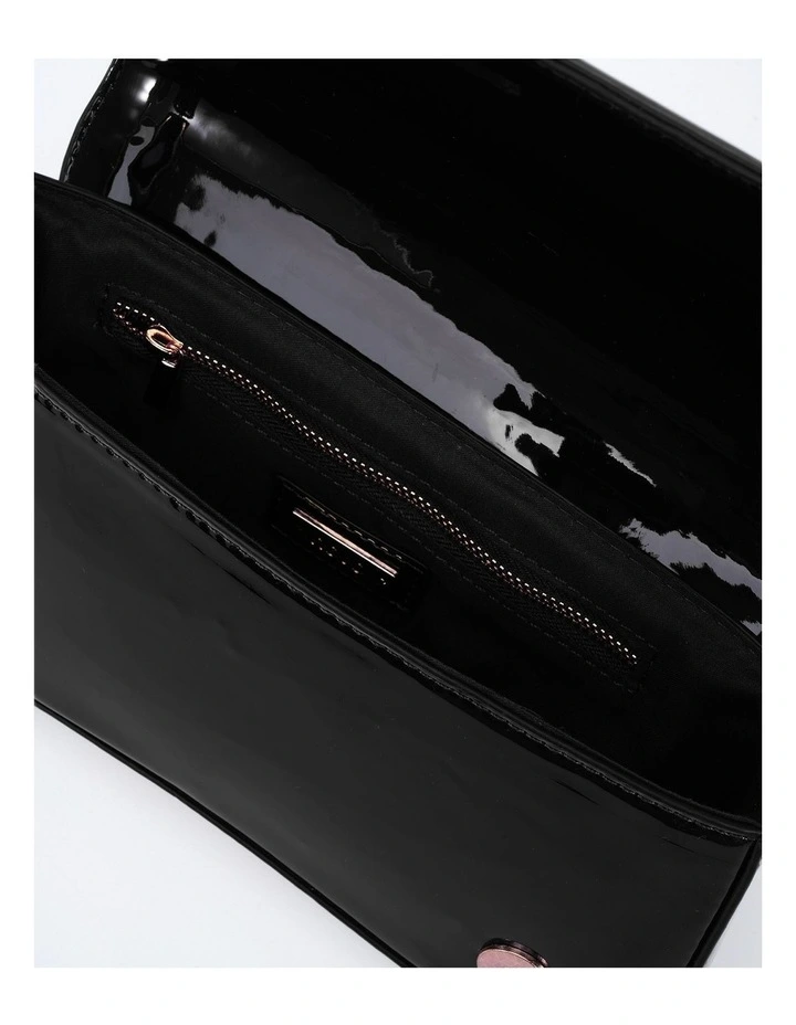 Ayra Bag in Black Patent image 3