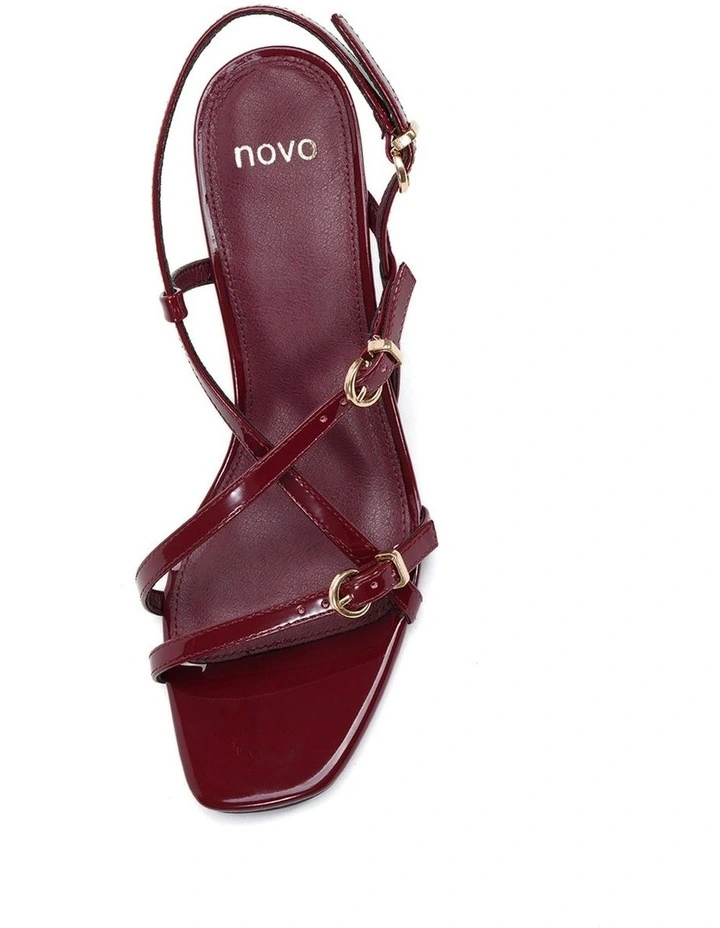 Vesper Heels in Deep Red Patent image 5