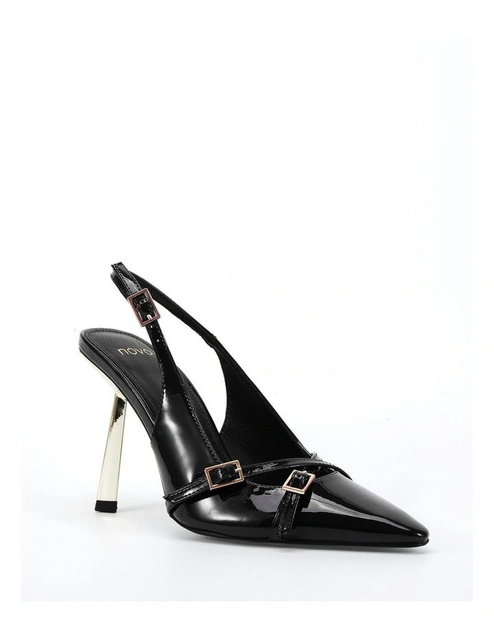 Ztella Heels in Black Patent image 2