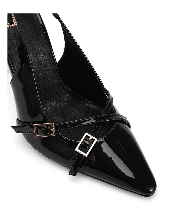 Ztella Heels in Black Patent image 4