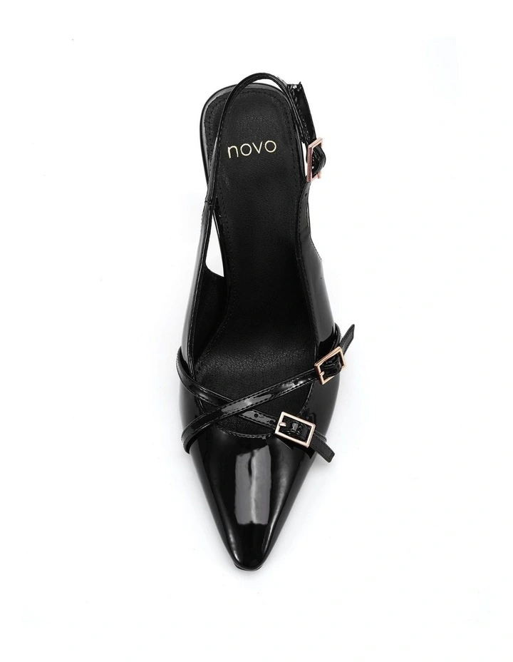 Ztella Heels in Black Patent image 5