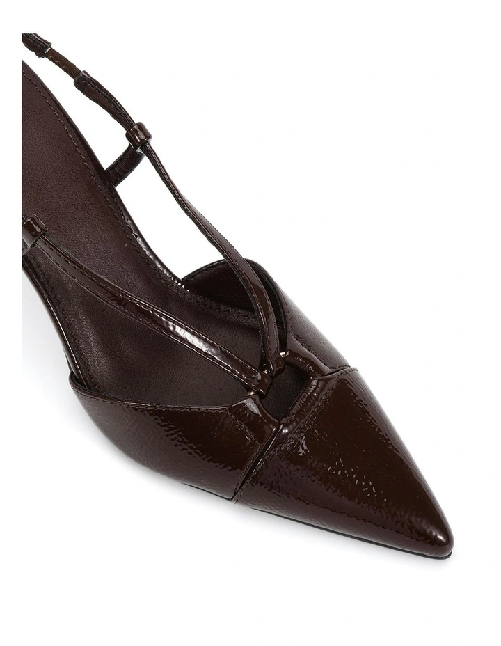 Isaiah Heel in Espresso Crinkle Patent image 4