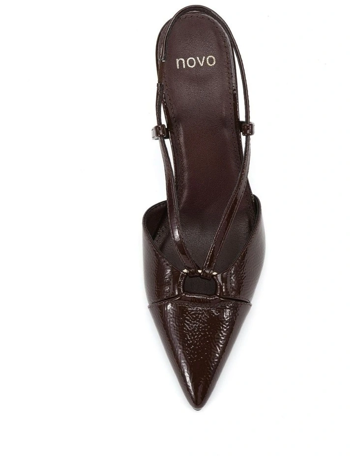 Isaiah Heel in Espresso Crinkle Patent image 5