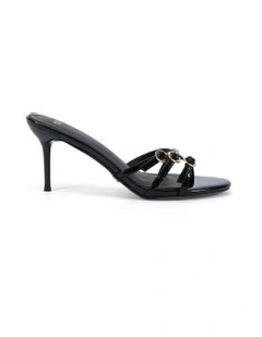 Merivale Sandal in Black Patent