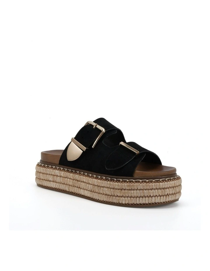 Sazkia Sandal in Black Suede image 2