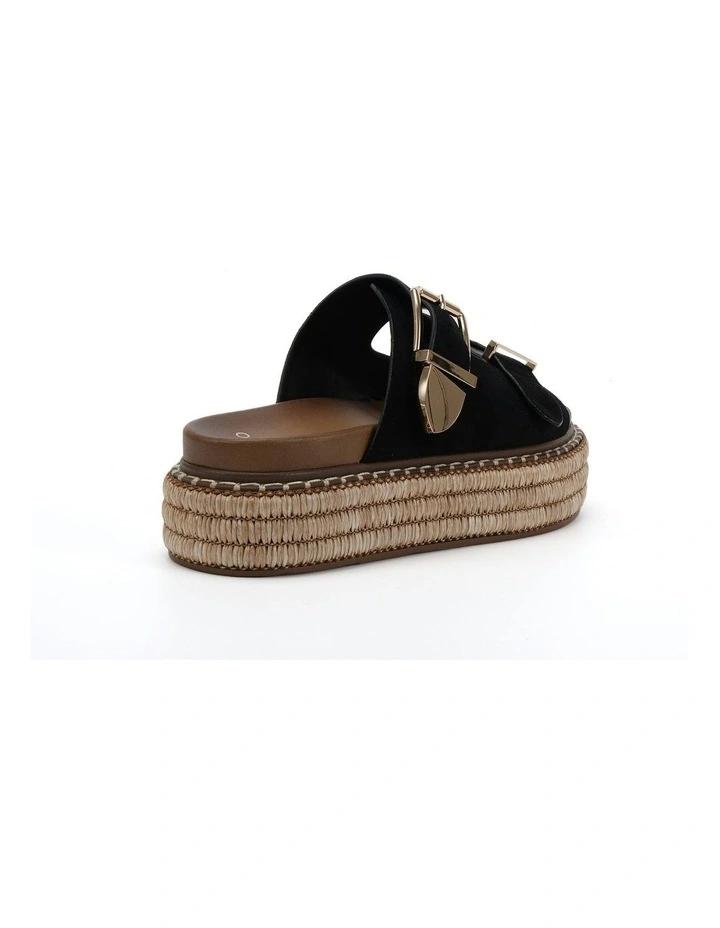 Sazkia Sandal in Black Suede image 3