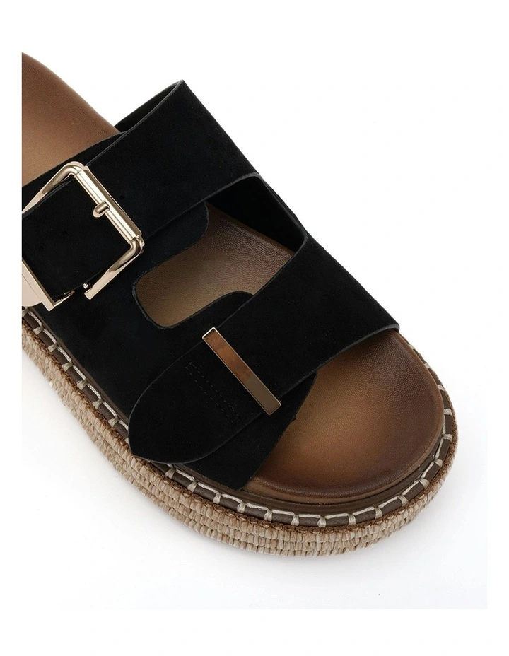 Sazkia Sandal in Black Suede image 4