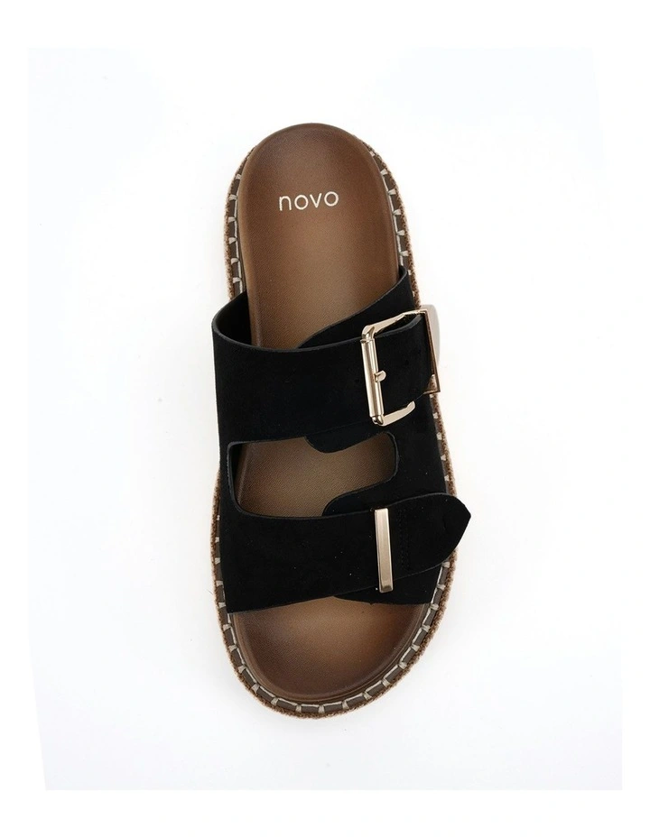 Sazkia Sandal in Black Suede image 5