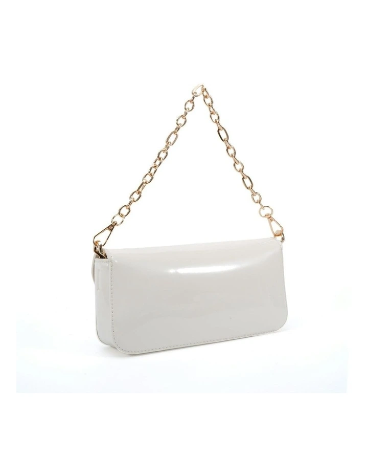 Alora Handbag in White Patent image 2