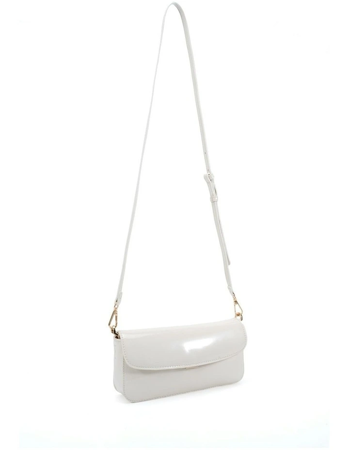 Alora Handbag in White Patent image 4