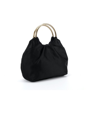Amori Handbag in Black Satin