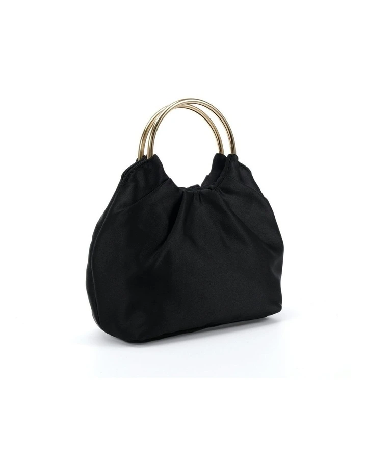 Amori Handbag in Black Satin image 1