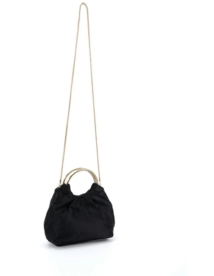 Amori Handbag in Black Satin image 2