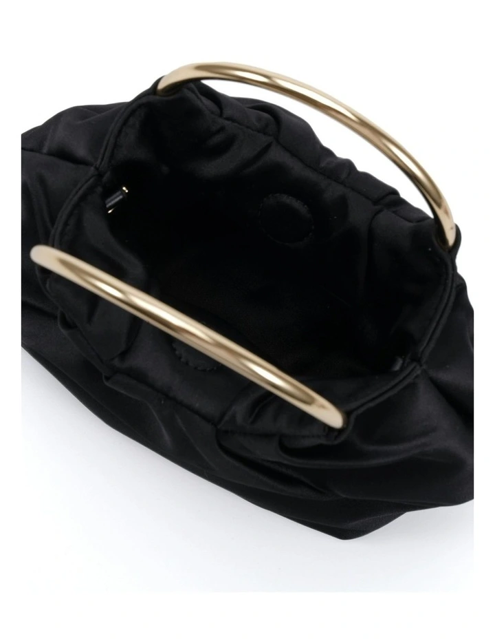 Amori Handbag in Black Satin image 3
