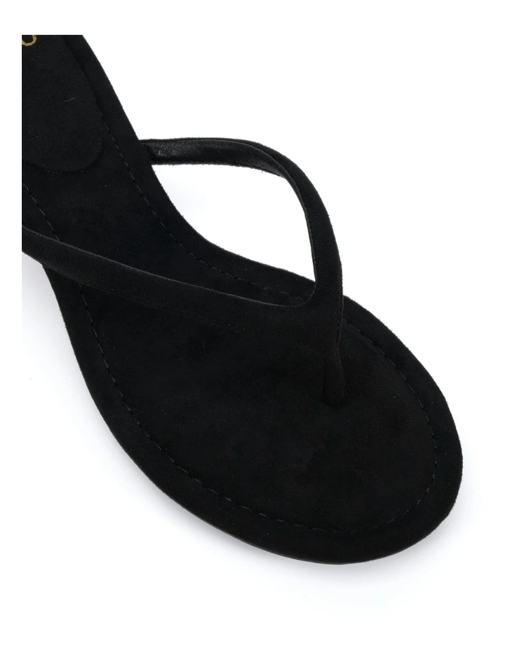 Vayda strappy heels in Black Suede image 4