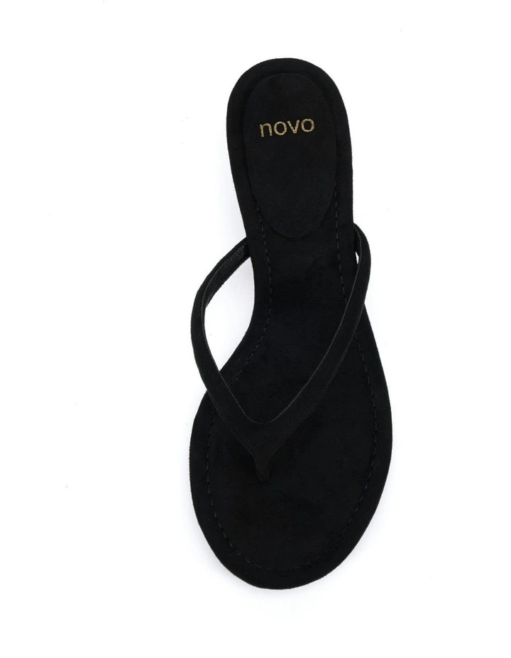 Vayda strappy heels in Black Suede image 5