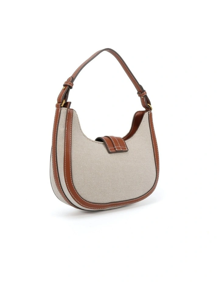 Adelina - Linen Shoulder Bag in Beige image 2