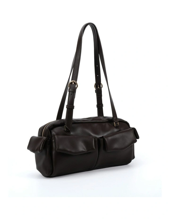 Ayva Shoulder Bag in Brown image 1