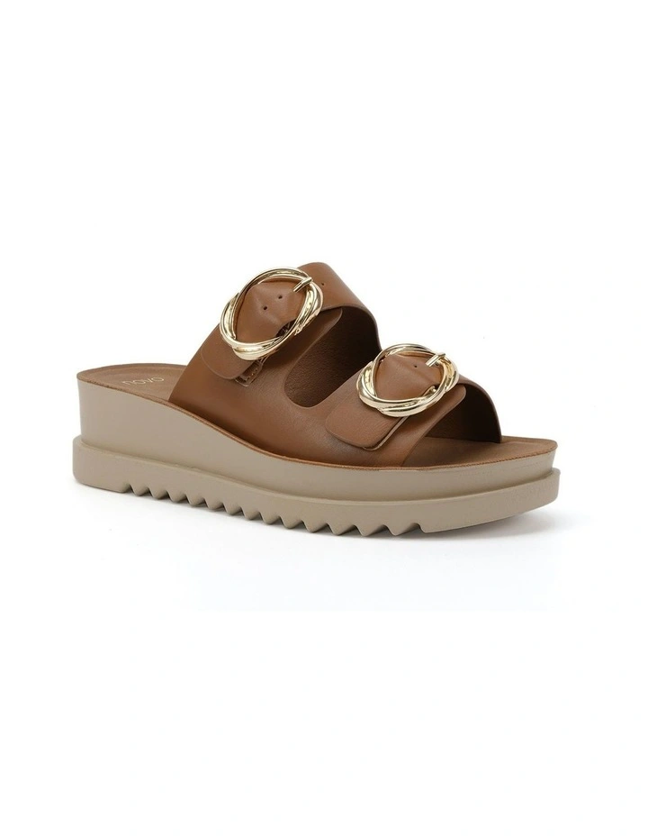 Bounce Wedges Sandal in Caramel image 2