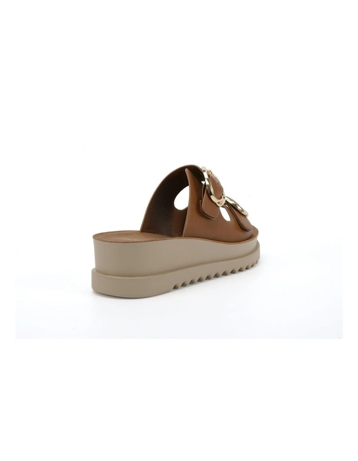Bounce Wedges Sandal in Caramel image 3