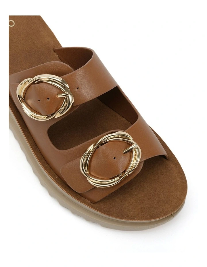 Bounce Wedges Sandal in Caramel image 4