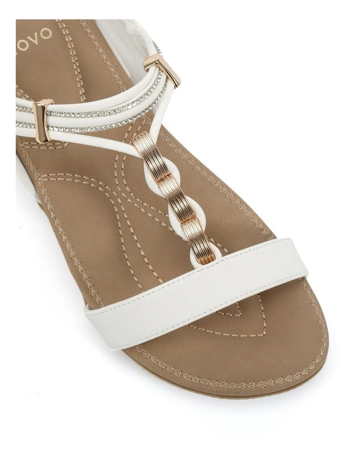 Elluna Sandals in White image 4