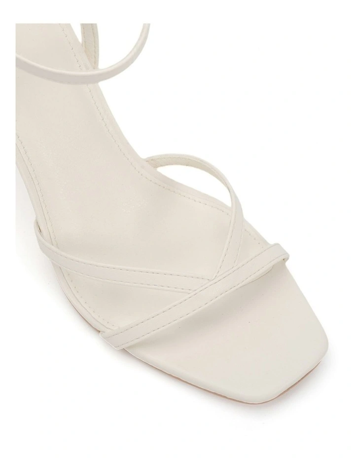 Naira Strappy Heels in White image 4