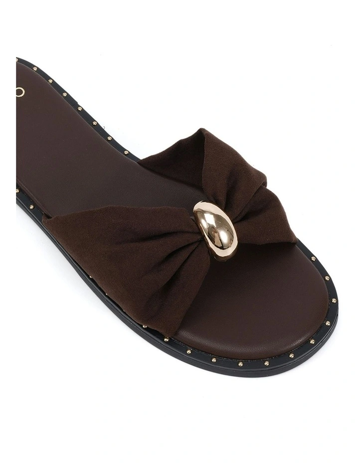 Saanvi Slides in Espresso Suede image 4