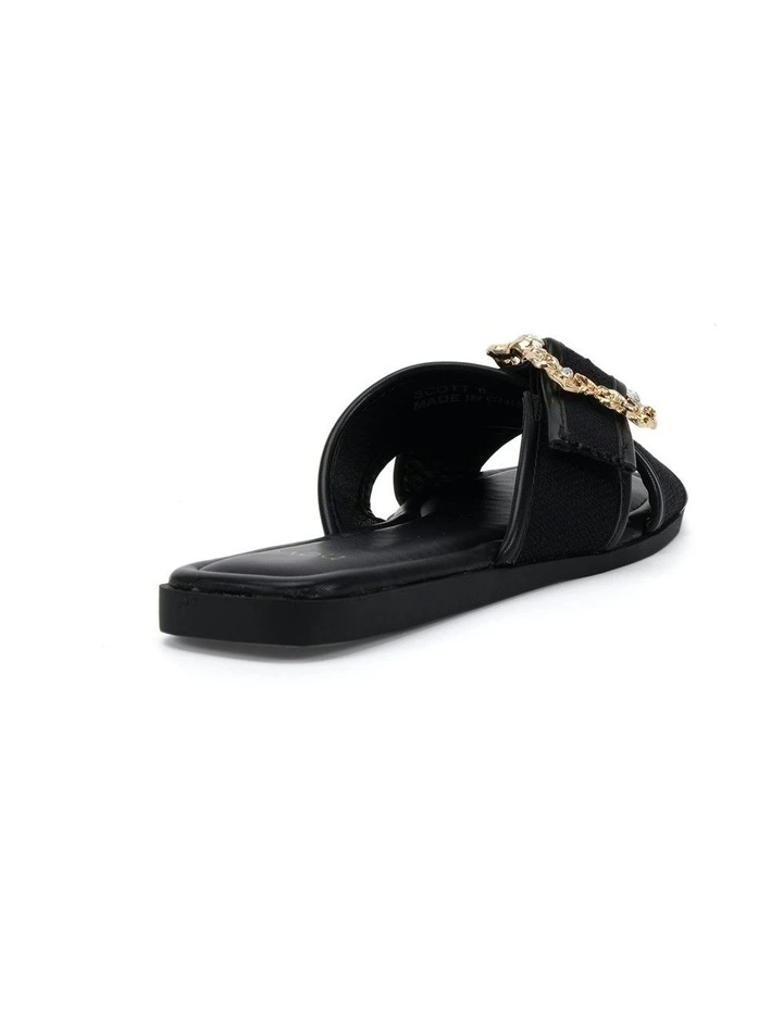Scott Slides in Black Linen image 3