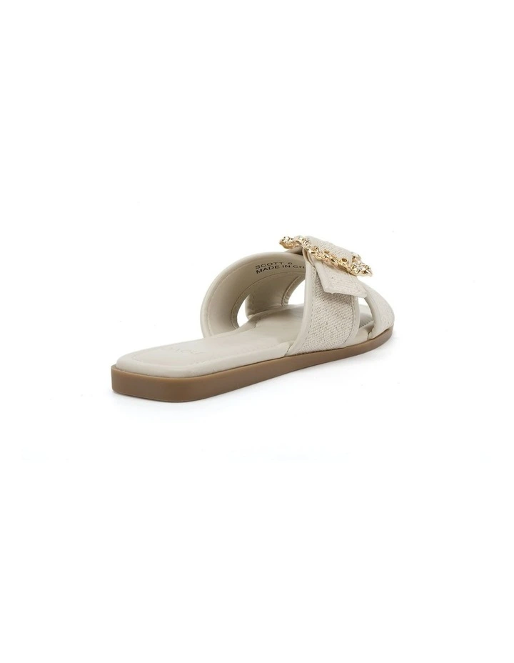 Scott Slides in Cream Linen image 3