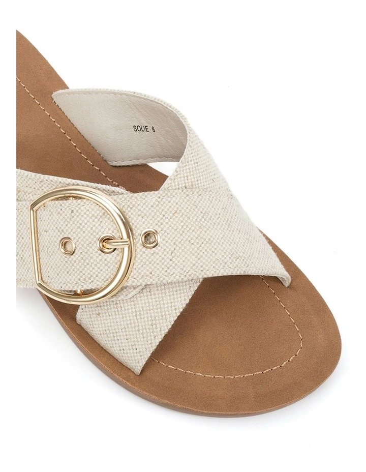 Solie Slides in Linen image 4