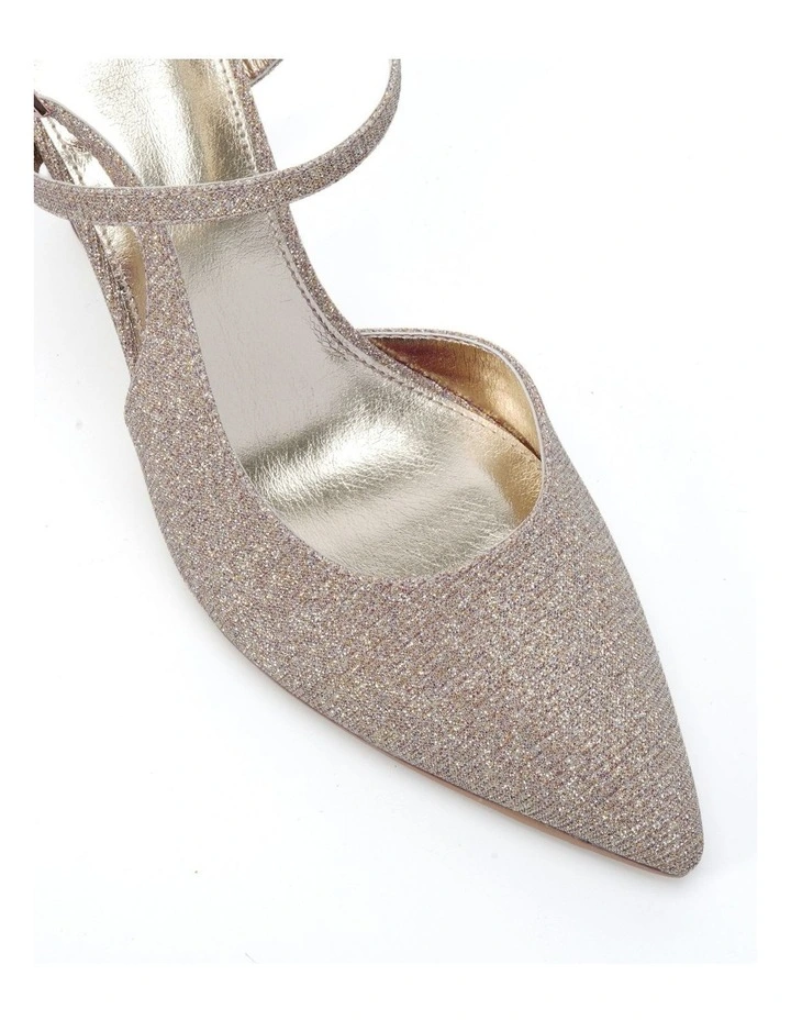 Pagoda Court Heels in Gold image 4