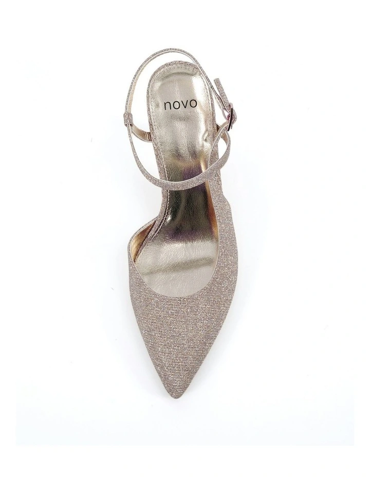Pagoda Court Heels in Gold image 5
