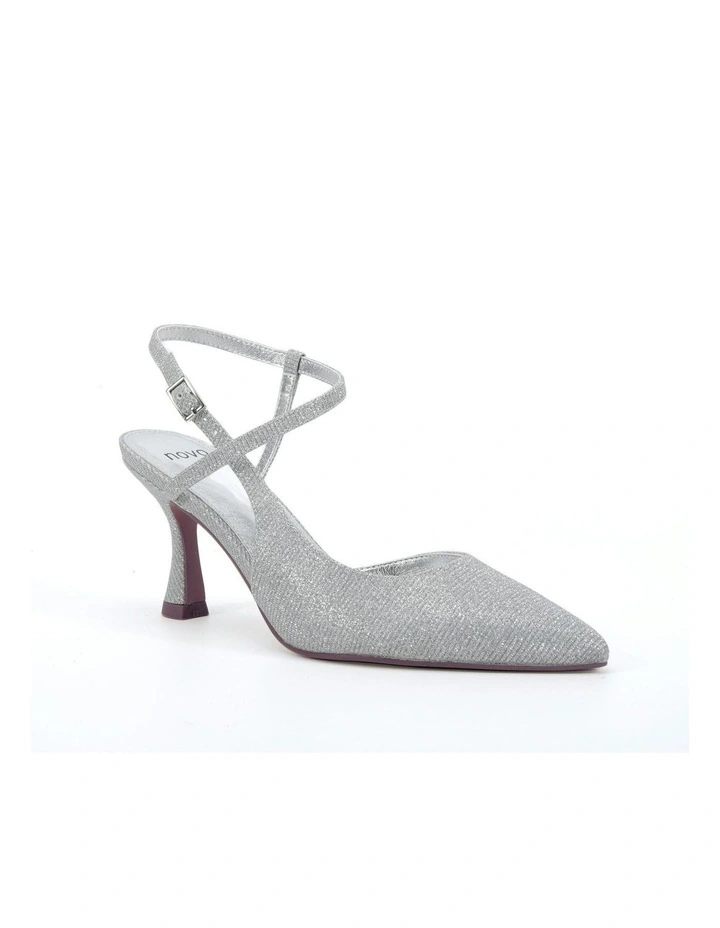 Pagoda Court Heels in Silver image 2