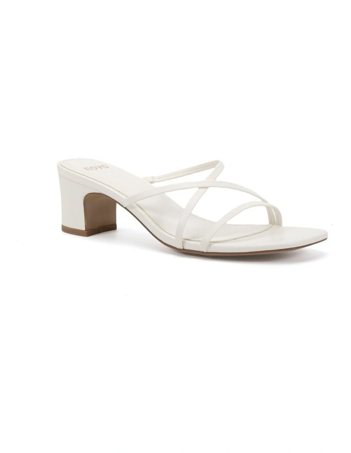 Umeda Block Heels in White image 2