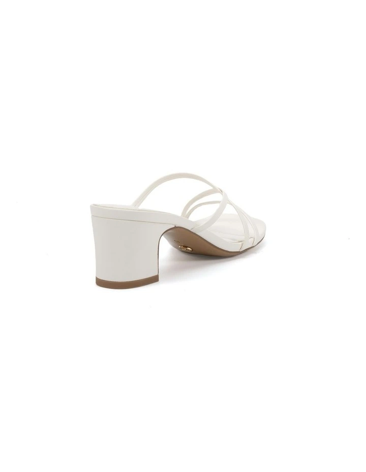 Umeda Block Heels in White image 3