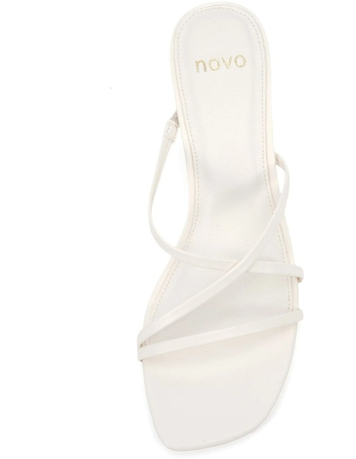 Umeda Block Heels in White image 5