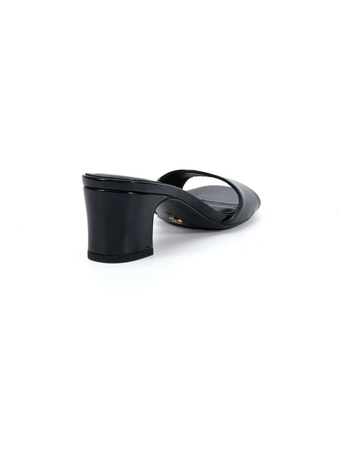 Viyan Block Heels in Black Patent image 3