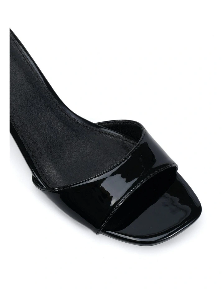 Viyan Block Heels in Black Patent image 4