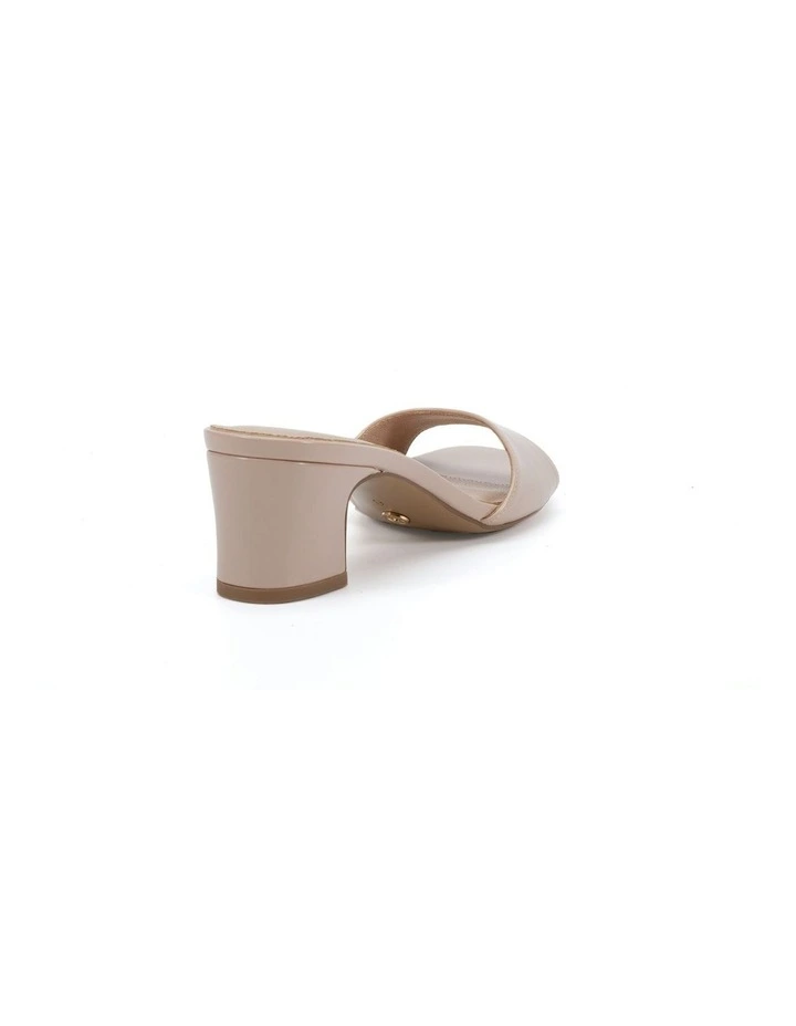 Viyan Block Heels in Nude Patent image 3