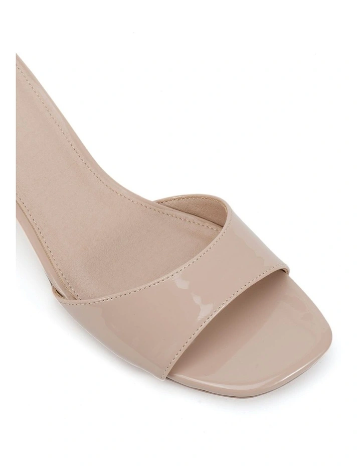 Viyan Block Heels in Nude Patent image 4