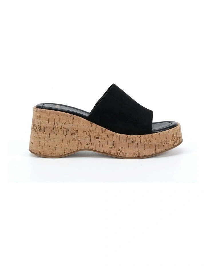 Birthday Wedges in Black Suede image 1