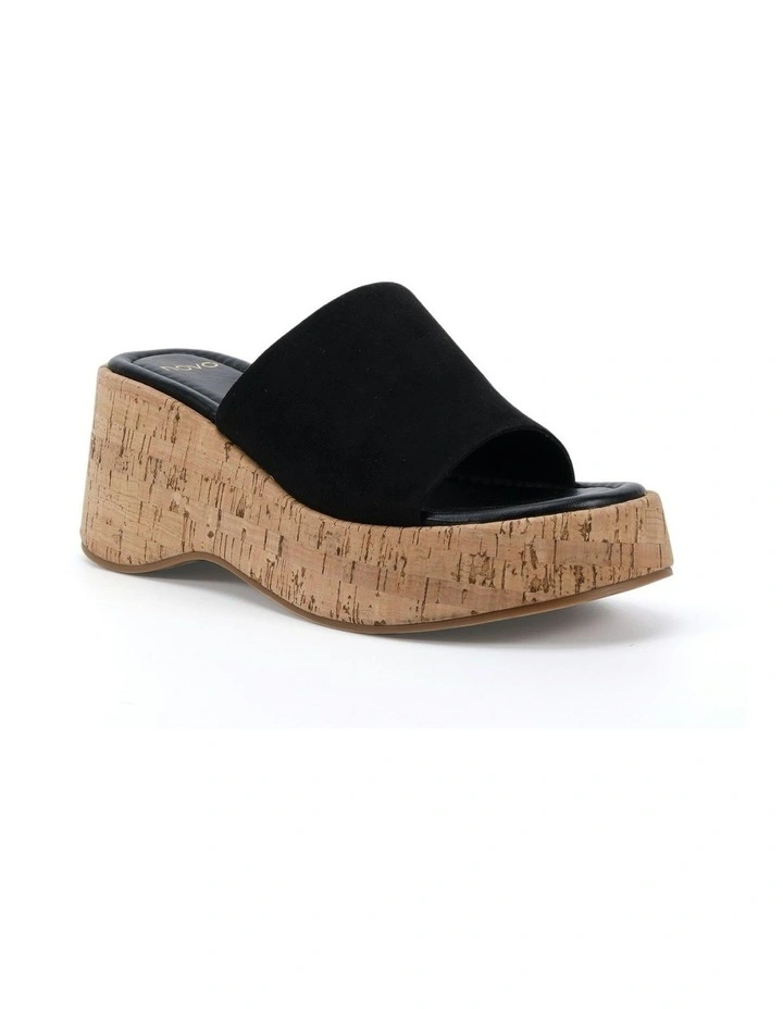 Birthday Wedges in Black Suede image 2